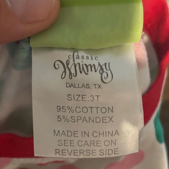 Classic Whimsy Santa Pajama Top Toddler 3T Christmas Polka Dot Sleep Shirt - Picture 6 of 6